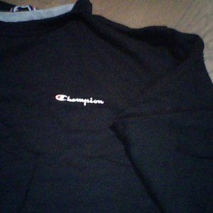 black cropped sweatshirt